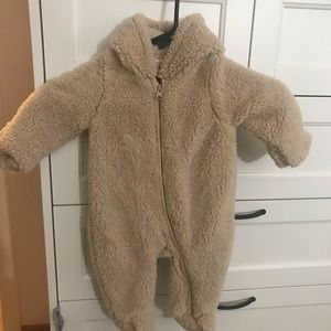Baby Bear Sherpa One-Piece Tan